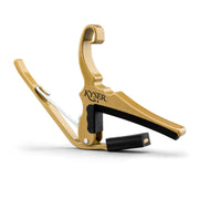 Kyser Quick-Change 6-String Acoustic Guitar Capo - Gold Full Product View