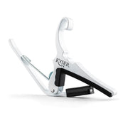 Kyser Quick-Change 6-String Acoustic Guitar Capo - White Full Product View