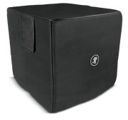 Mackie Thump115S black subwoofer slip cover angled front view