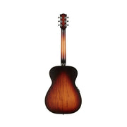 Maton EBG808TE Tommy Emmanuel acoustic-electric guitar - tobacco sunburst - full rear view