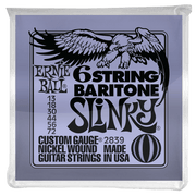 Slinky 6-String with Small Ball End 29 5/8 Scale Baritone Guitar Strings 13-72 Gauge