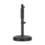 Rode DS1 black desktop microphone stand with adjustable height and weighted round base