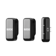 Rode Wireless Micro USB-C Black wireless microphone system with two transmitters and USB-C receiver