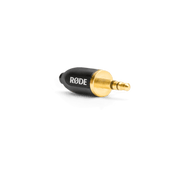 Rode MiCon-2 microphone connector with 3.5mm TRS plug angled view