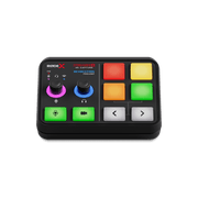 Rode Streamer X audio interface and video capture card three-quarter view