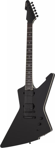Schecter E-1 SLS Evil Twin electric guitar - satin black - full front view