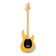 Sterling by Music Man StingRay Classic RAY24CA Bass Guitar - Butterscotch Full Front View with Maple Fingerboard and Black Pickguard
