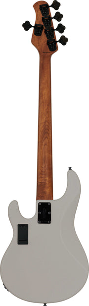 Sterling by Music Man StingRay RAY35HH 5-String Bass Guitar - Chalk Grey Full Rear View