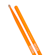 Percussion 5AFLO Fluorescent Orange Wood Tip Drum Sticks
