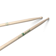 Classic Forward 5B Raw Hickory Drumstick, Oval Wood Tip