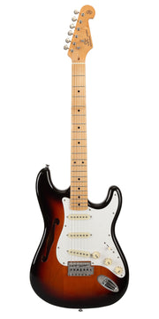 ALD2H Alder Series Semi-Hollow Electric Guitar in 3 Tone Sunburst