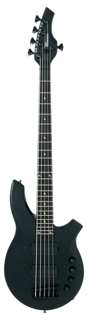 Ernie Ball Music Man Bongo 5 HH, Stealth Black with Ebony