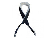 Black Leather Banjo Cradle With Lambs Wool and Lacing
