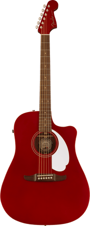 Redondo Player, Walnut Fingerboard, White Pickguard, Candy Apple Red