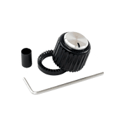 LOKNOB Large Black and Silver Plastic Knob PW-LNL-01BS