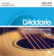 EJ38 Phosphor Bronze Light 12-String Acoustic Strings