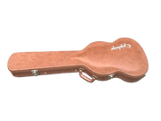 Deluxe Hard Case in Brown with Pink interior