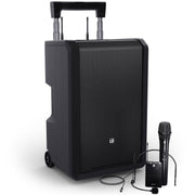 ANNY10 Portable battery-powered Bluetooth PA System with wireless handheld and headset mics