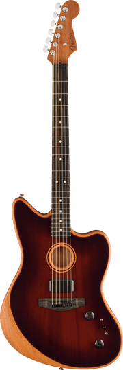 American Acoustasonic� Jazzmaster� All-Mahogany, Ebony Fingerboard, Bourbon Burst