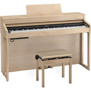 HP702 Home Piano & Stool LIGHT AMBER OAK