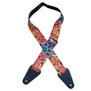 Aboriginal Art Guitar Strap - Kangaroo Ground