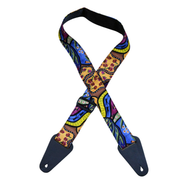 Aboriginal Art Guitar Strap - Native Fauna
