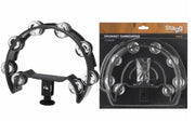 Drum Kit Tambourine 16 Jingles in Black