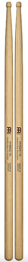 Hybrid 7A Wood Tip Drum Sticks