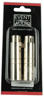 XLR5MXLR3F - XLR 5 Pin Male to XLR 3 Pin Female DMX Adaptors (PAIR)