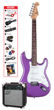 4/4 Size Electric Guitar Kit in Metallic Purple