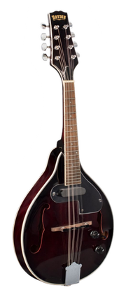 SMA50E A Style Electric Acoustic Mandolin in Dark Wine Red
