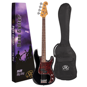 SPB62 Vintage 62 Style Bass Guitar in Black
