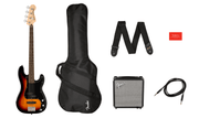 Affinity Series� Precision Bass� PJ Pack, Laurel Fingerboard, 3-Color Sunburst, Gig Bag, Rumble 15 - 240V AU