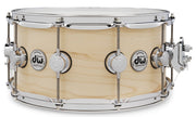 DW Collectors SSC Maple Satin Oil 6.5 x 14 in. Snare Drum, Chrome Hardware, Natural