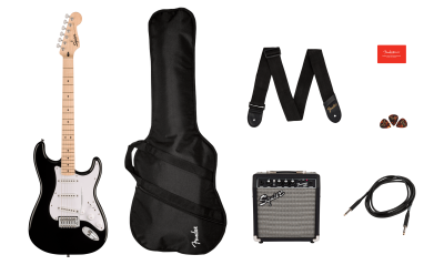 Squier Sonic Series Stratocaster Starter Pack in Black