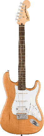 Squier FSR Affinity Series Stratocaster HSS, Laurel Fingerboard, White Pickguard, Natural
