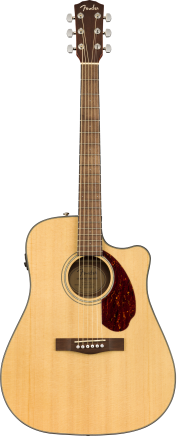 Fender CD-140SCE Acoustic Guitar - Walnut Fingerboard - Natural w/case