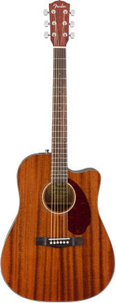 Fender CD-140SCE Acoustic Guitar - Walnut Fingerboard - All-Mahogany w/Case