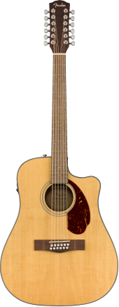 Fender CD-140SCE 12 String Acoustic Guitar - Walnut Fingerboard - Natural w/Case