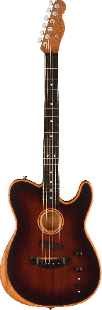 Fender American Acoustasonic Telecaster All-Mahogany, Ebony Fingerboard, Bourbon Burst