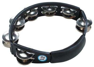 LP150 Cyclops Hand Tambourine Steel in Black