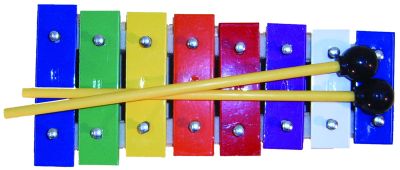 Mano Percussion 8 Note Glockenspiel  Coloured notes