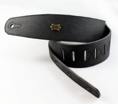 Basso Vegan Leather Guitar Strap - Black