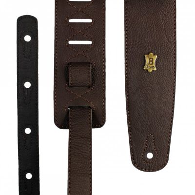 Basso Vegan Leather Guitar Strap - Brown