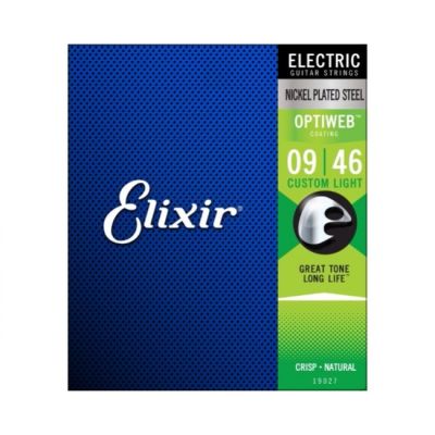 Elixir 19027 Electric Guitar Strings Optiweb Coated Custom Light 9-46 E-OW-CL