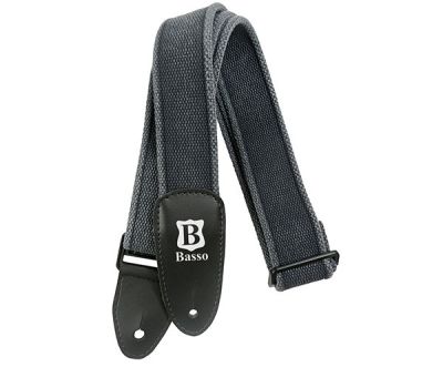 Basso Guitar Strap - Cotton Black EX01