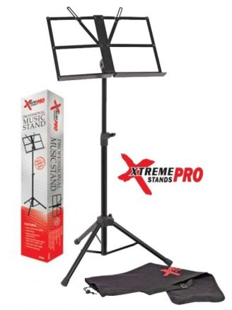 Xtreme Pro  - MS88 Heavy duty black music stand.