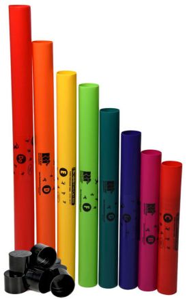 Boomwhackers 8 Note Diatonic C Major Scale Set with Octaver Caps