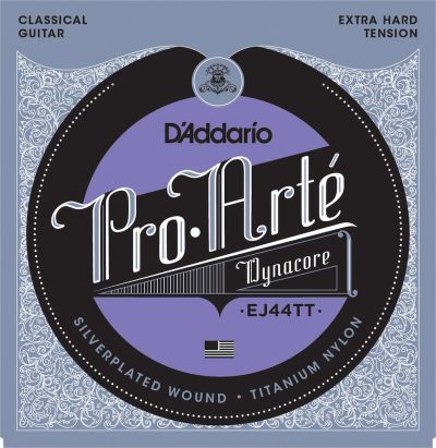 D'Addario EJ44TT ProArte Dynacore Classical Guitar Strings Titanium Trebles Extra-Hard Tension
