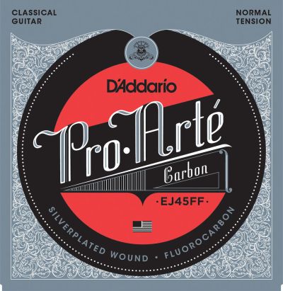 D'Addario EJ45FF ProArte Carbon Classical Guitar Strings Dynacore Basses Normal Tension